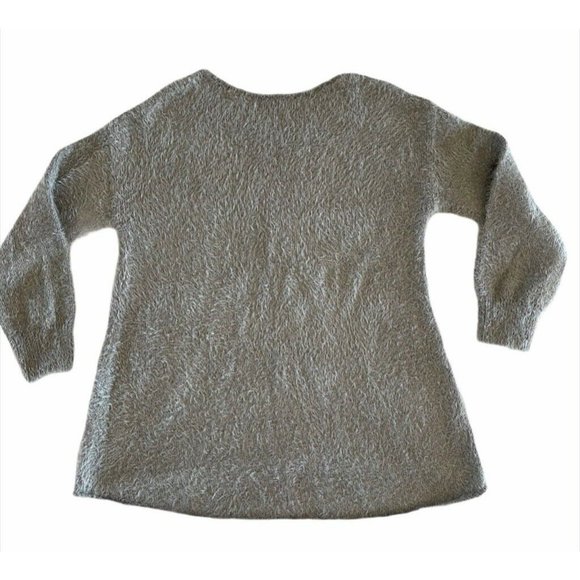 Soft Surroundings Womens Subtle Shimmer Pullover Sweater Beige Metallic Scoop S‎ - Picture 4 of 8